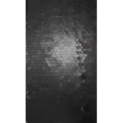 Paetê Bordado Fosco Diva Preto - Comprimento 0,45 cm x Largura 1,45 m 