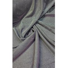 Malha Lurex Preto com Prata Modelo 22064 - Comprimento 1,50 m x Largura 1,40 m  