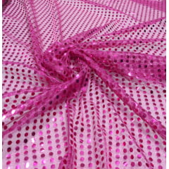 Paetê Colado Carnaval Pink - Comprimento 2 m x Largura 1,15 m -