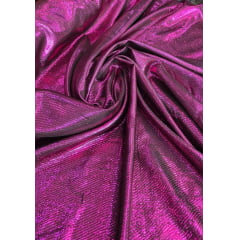 Lurex Brocado Laminado Sarjado Carnaval Pink COM FALHA - Comprimento 1 m x Largura 1,50 m 
