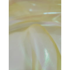 Organza Holográfica Amarela - Comprimento 1,50 m x Largura 1,50 m