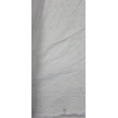 Layse Bordada Surat Branco COM SUJEIRA - Comprimento 1,50 m x Largura 1,35 m