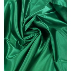 Cetim Charmeusse Liso Verde Bandeira - Comprimento 1,60 m x Largura 1,47 m