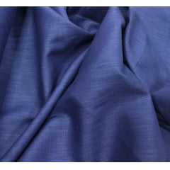 Viscose Pesada com Algodão Azul Marinho ( Efeito Linho )  COM SUJEIRA - Comprimento 1 m x Largura 1,45 m 