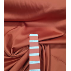 Crepe Amanda Liso Terracota Claro  COM DEFEITO - Comprimento 0,85 cm x Largura 1,50 m
