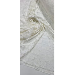 Renda Bordada Cordonê Off White - Comprimento 2,50 m x Largura 1,45 m 