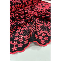 Layse Summer Neon 03 Preto com Pink - Comprimento 1,50 m x Largura 1,32 m