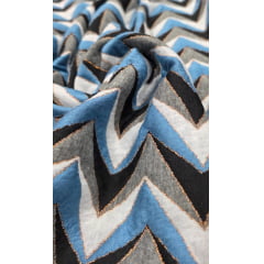 Malha Lurex Chevron - Comprimento 1 m x Largura 1,50 m