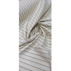 Sarja Listrada Italy com Elastano Amarelo com Terracota - Comprimento 1,50 m x Largura 1,40 m