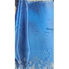 Cetim Estampado Digital Frozen Barrado - Comprimento 0,70 cm x Largura 1,47 m