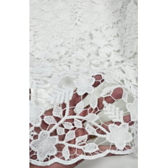 Renda Guipir Marbella Off White - Comprimento 0,50  cm x Largura 1,30 m 