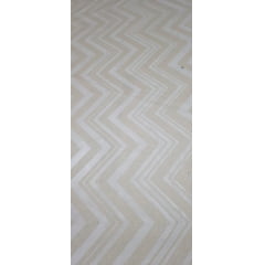 Paetê Bordado Estampado Zig Zag Areia - Comprimento 1 m x Largura 1,40 m