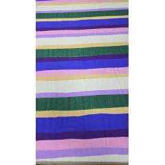 Viscose Listras Coloridas Marles - Comprimento1,60 m x Largura 1,40 m 