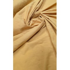 Cambraia Bordada Mostarda - Comprimento 1 m x Largura 1,45 m