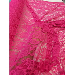 Renda Cord Lace com Elastano Pink - Comprimento 1,80 m x Largura 1,60 m