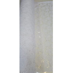 Layse Richelieu  Branco I31  COM MANCHA - Comprimento 1 m x Largura 1,30 m   