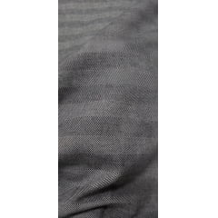 Sarja com Elastano Renaux Chevron Espinha de Peixe Preto - Comprimento 2 m x Largura 1,40 m