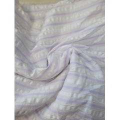 Tricoline mista listrada lilas - Comprimento 2,50 m x Largura 1,40 m 