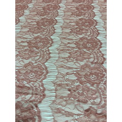 Renda Tipo Chantilly Goiaba Escuro - Comprimento 2,50 m x Largura 1,47 m