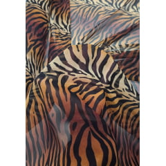 Mousseline Toque de Seda Digital Estampada Animal Print Tigre CORTE TORTO - Comprimento 1 m x Largura 1,47 m Mousseline Toque de Seda Digital Estampada Animal Print Tigre CORTE TORTO - Comprimento 1 m x Largura 1,47 m