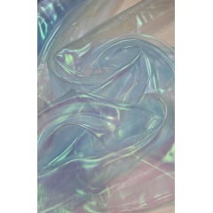 Organza Holográfica Azul Claro - Comprimento 0,95 cm x Largura 1,50 m