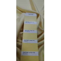Crepe Amanda Liso Amarelo Claro - Comprimento 0,50 cm x Largura 1,50 m