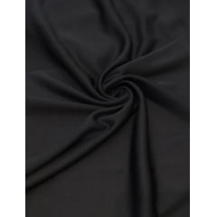 Malha Helanca Lisa Preta COM DEFEITO NA COSTURA E COM SUJEIRA - Comprimento 0,80 cm x Largura 1,80 m  