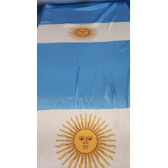 Cetim Bandeira da Argentina COM EMENDA - Largura 1,47m x 0,90m Comprimento