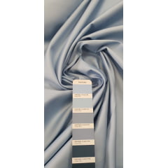 Percal Egípcio Acetinado Azul Bebê - 400 Fios - Largura 2,80m com SUJEIRA - Comprimento 0,40 cm x Largura 2,80 m