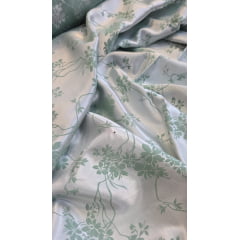 Cetim Jacquard Pudong Verde COM PEQUENOS FUROS - Comprimento 1 m x Largura 1,47 m