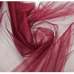 Tule Shine Marsala - Comprimento 1 m x Largura 3 m