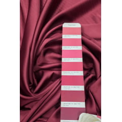 Cetim c/ elastano Splendor Dull Opaco Marsala - Comprimento 0,85 cm x Largura 1,47 m 