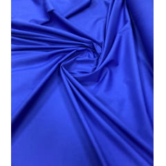Tricoline Lisa Azul Royal Premium 100% Algodão COM DEFEITO  - Comprimento 3 m x Largura 1,50 m