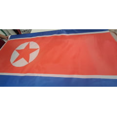 Bandeira da Coréia do Norte em Failete