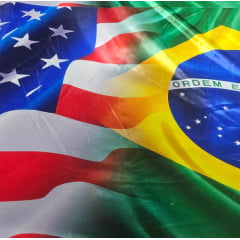 Cetim Bandeira Mista BRAXEUA