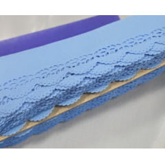 Bordado Inglês Modelo 2021/03 3,7cm Azul Claro - Peça 10m