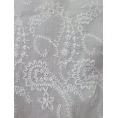 Cambraia Bordada Cachemire Off White