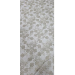 Cambraia Bordada Palermo Off White com Ouro Velho