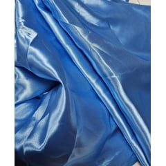 Cetim azul celeste amassado  - Largura 1,47 m x Comprimento 2 m 