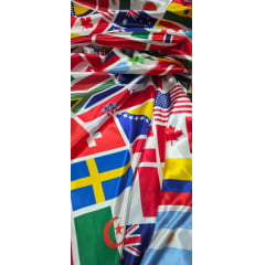 Cetim Estampado Digital  Copa do Mundo 2026