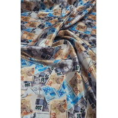 Cetim Estampado Digital Real 