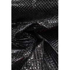 Cetim Matelassê Acetinado Preto