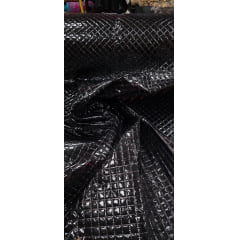 Cetim Matelassê Acetinado Preto