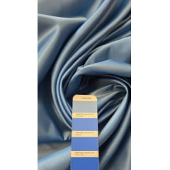 Cetim Bucol Liso Azul Jeans