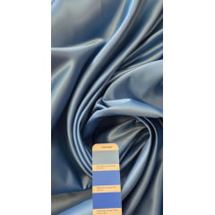 Cetim Bucol Liso Azul Jeans