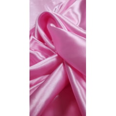 Cetim Charmeusse Liso Rosa Bebê