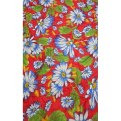 Chitao fundo vermelho com defeito - Largura 1,40 x Comprimento 1 m 