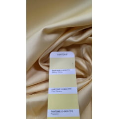 Crepe Amanda Liso Amarelo Manteiga