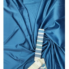 Crepe Amanda Liso Azul Petroleo