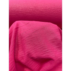 Crepe Air Flow Duna com Foil Pink